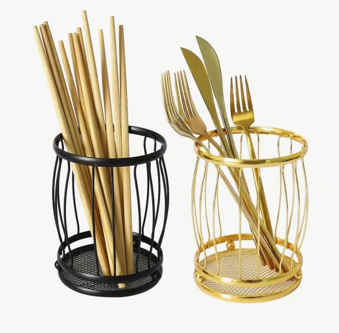 Metal Cutlery Holder Organizer(1pc)