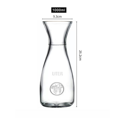 Glass carafe with bamboo Lids