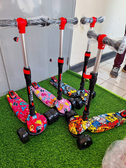 Scooter with Graffiti