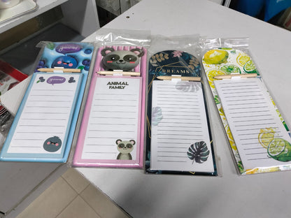 Magnetic fridge notebook