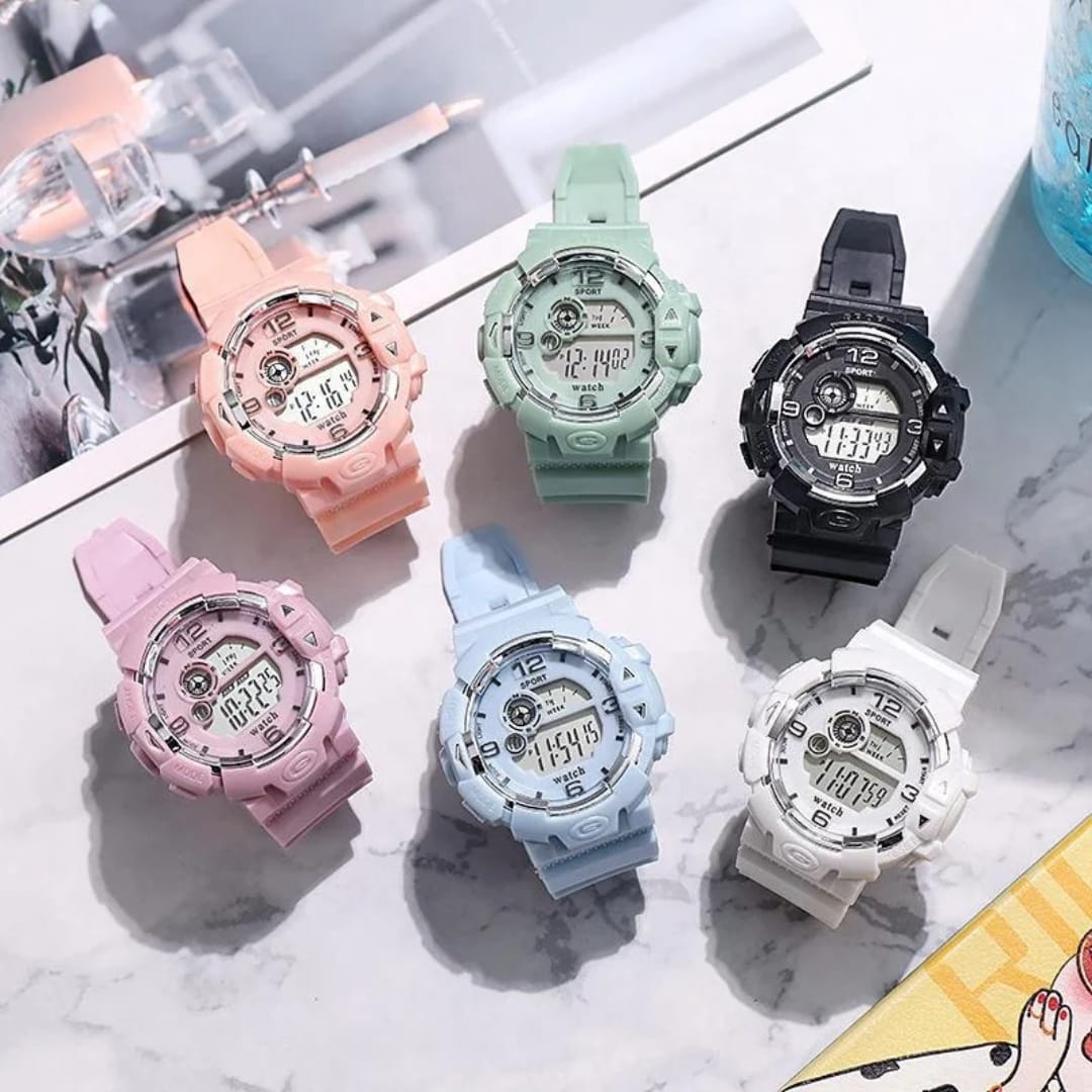 Kids digital sports watch
