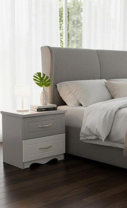 Solid wood bedside table nightstand