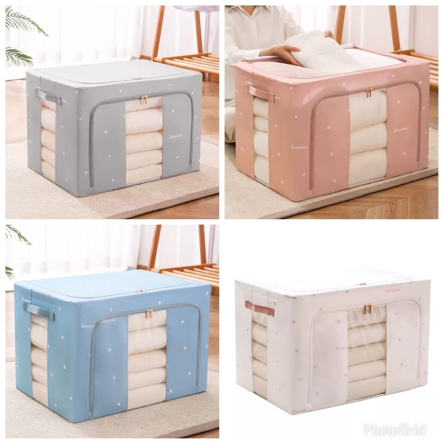 Oxford Wardrobe Closet Clothes Storage Organizer Boxes