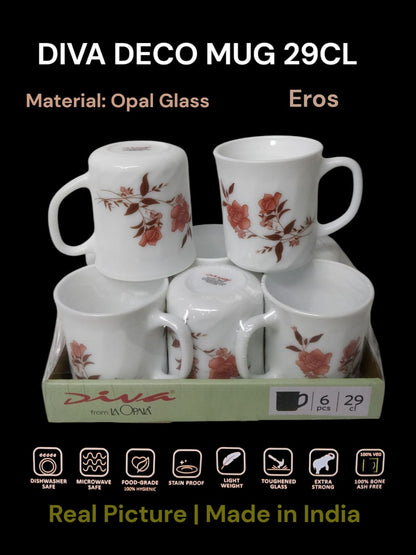 Diva  Deco Mug 29cl  6pcs  set