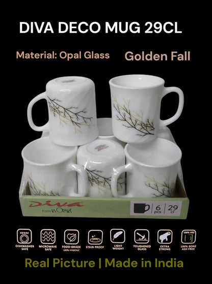 Diva  Deco Mug 29cl  6pcs  set