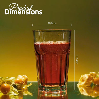 Drinking Water Glasses Set of 6 | Tumbler Water Glass Cups for Everyday 430ml