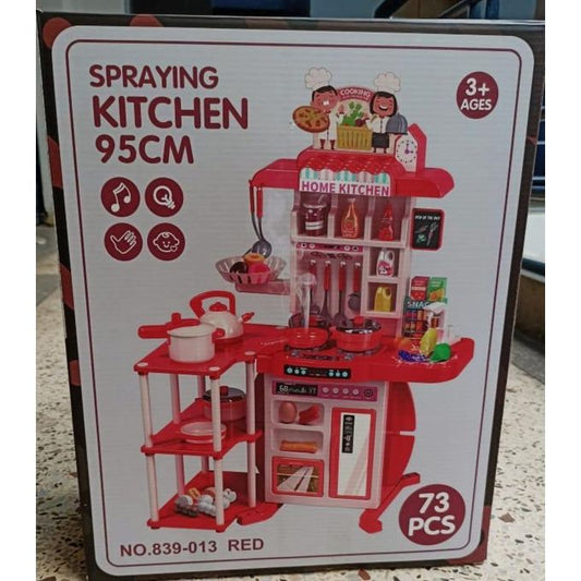 Kids Kitchen Play Set Pretend Cooking Toy (73pcs)