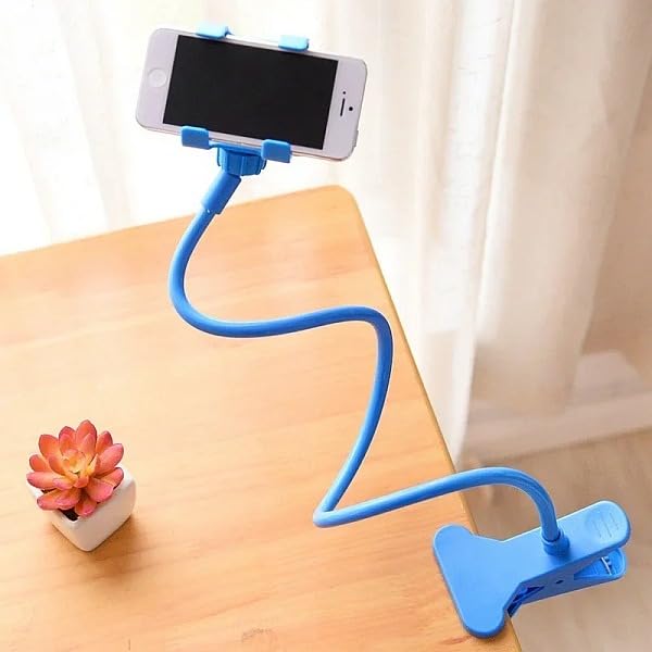 360 degree strong flexible goose neck phone holder clip