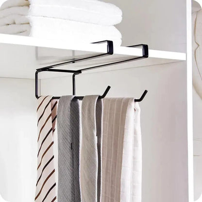 DOUBLE METALLIC UNDERSHELF PAPER TOWEL HOLDER