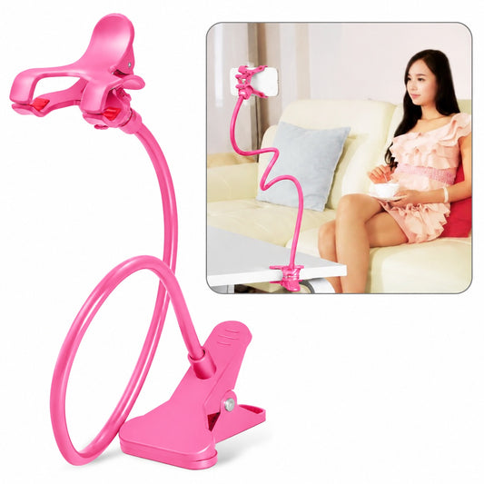 360 degree strong flexible goose neck phone holder clip
