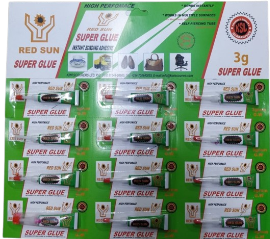 Red Sun Super Glue  12pcs